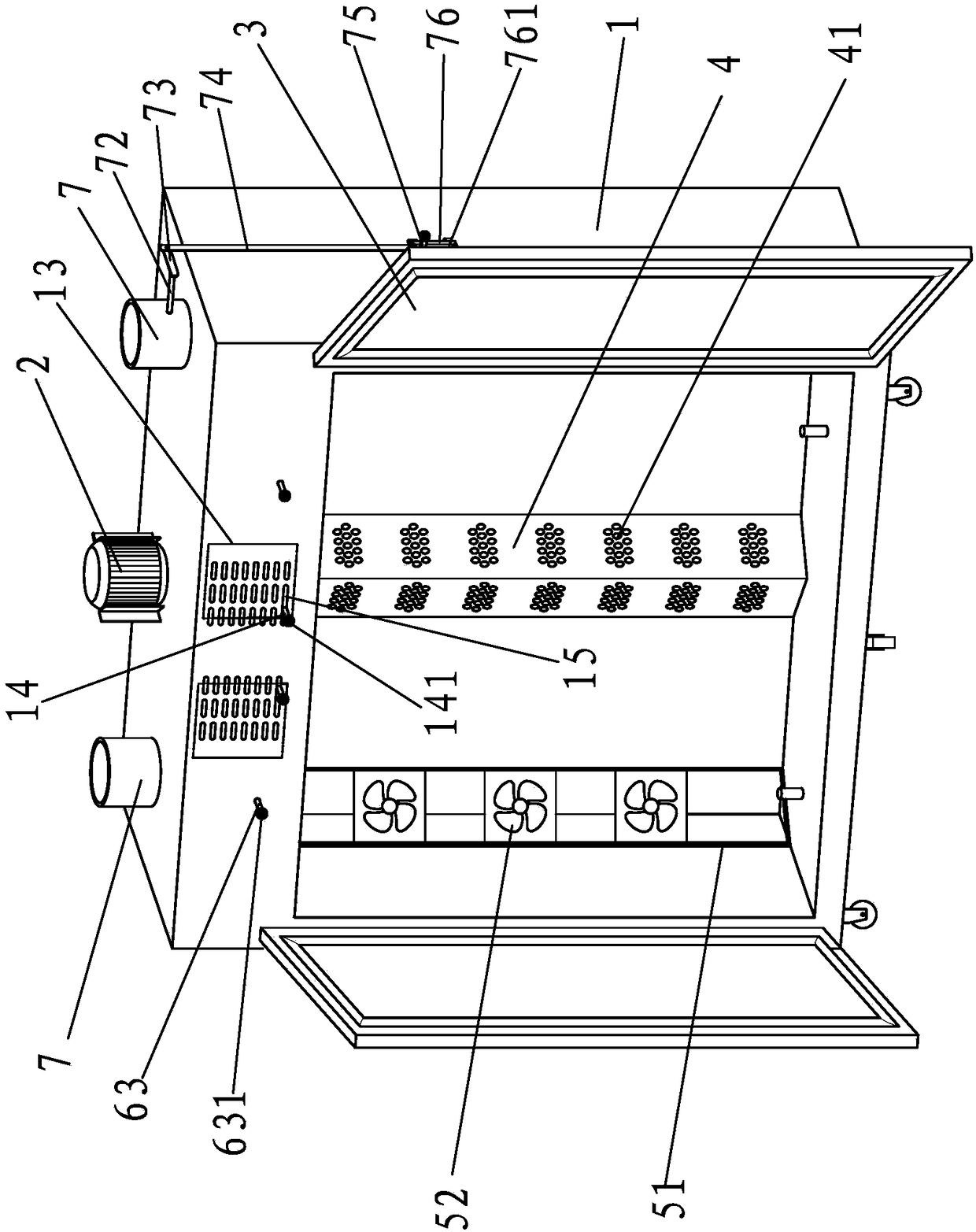 Environment-friendly type agricultural product baking machine