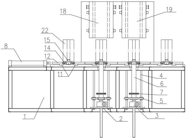 A thick-walled stainless steel tube vertical induction heating equipment