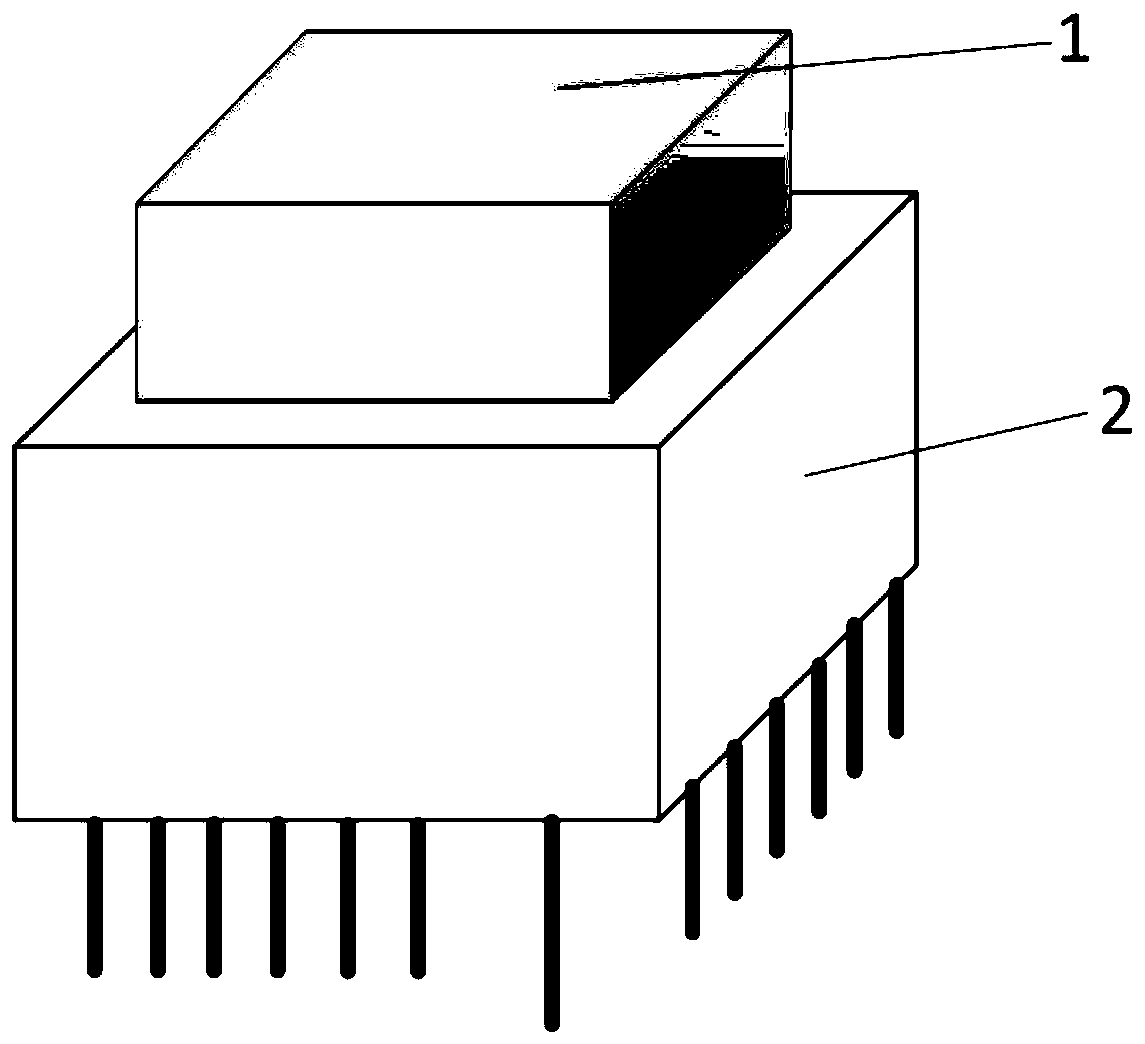 Double perovskite particle detector and preparation method thereof