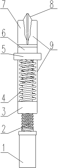 Anti-off quick-loading hook type short-circuit grounding wire clamp