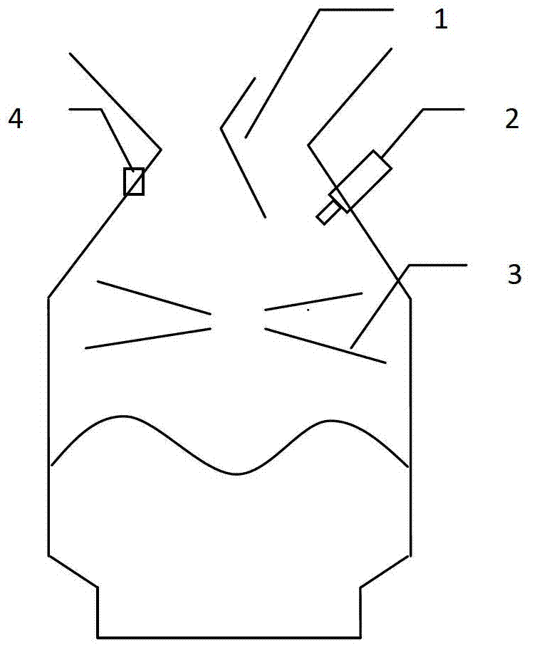 Burden surface temperature field detection method based on multi-source information fusion