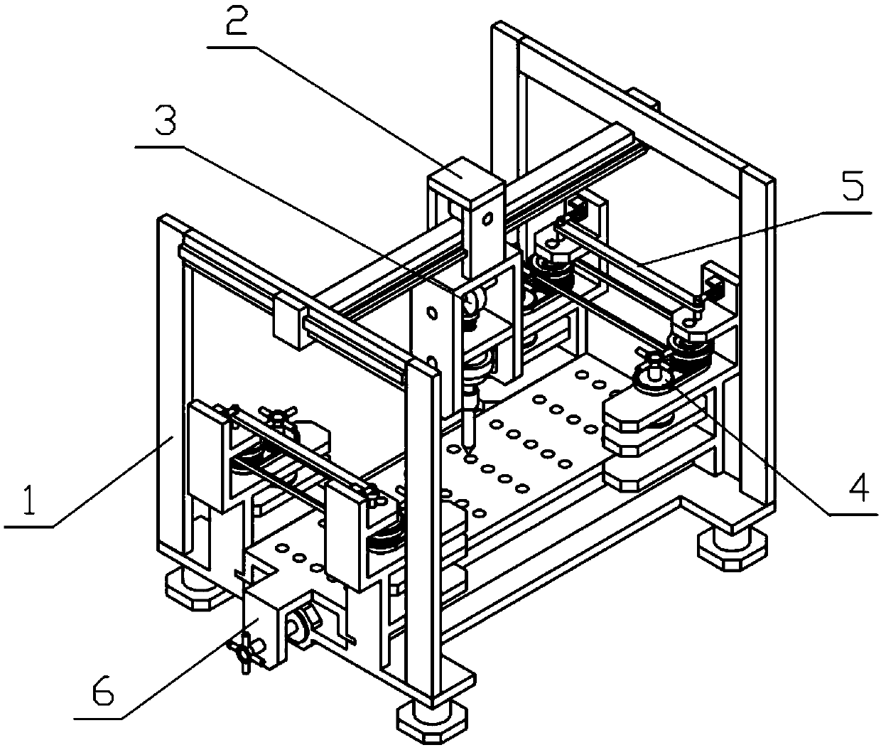 Industrial equipment punching machine with fixing function