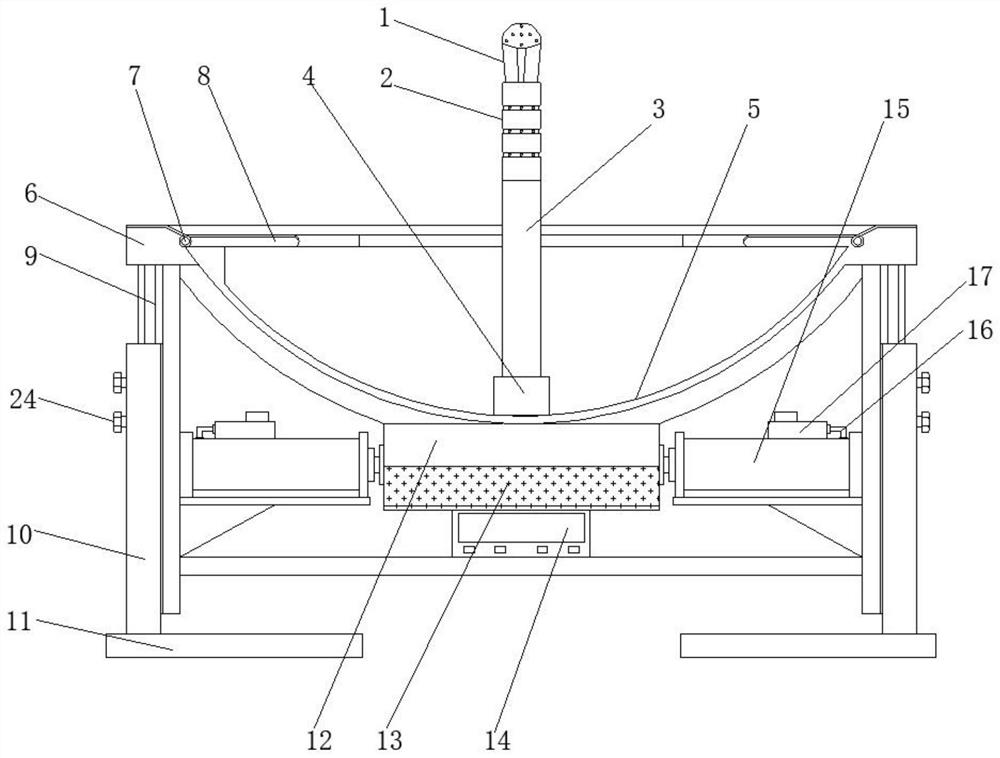 A vaginal douching device for gynecological care that is convenient for collecting reflux fluid