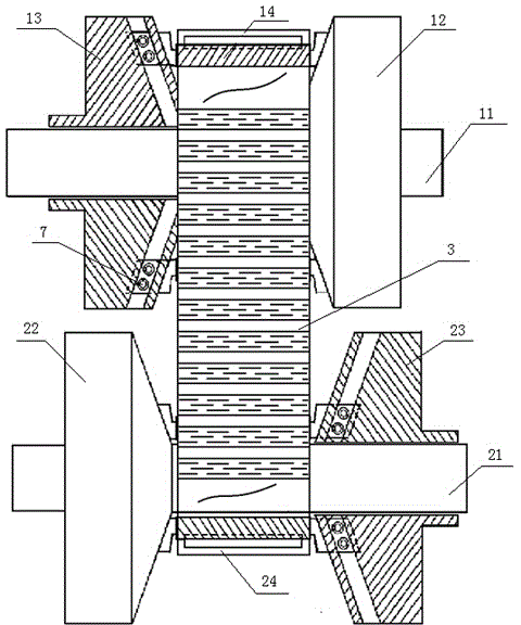 Continuously variable transmission with synchronized gears