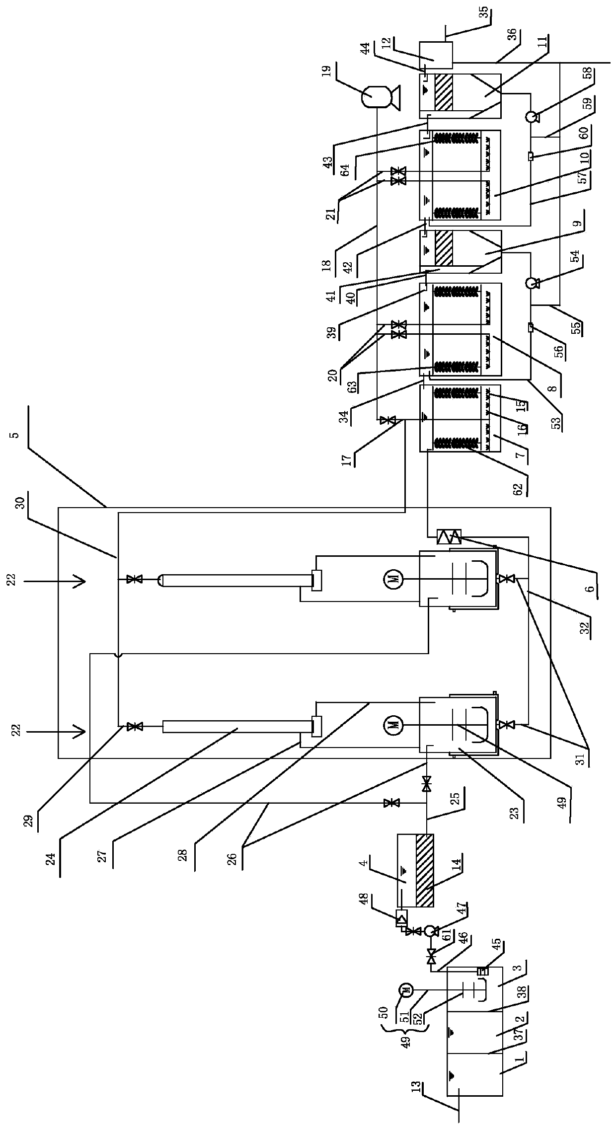 Hospital linen wastewater treatment system and method