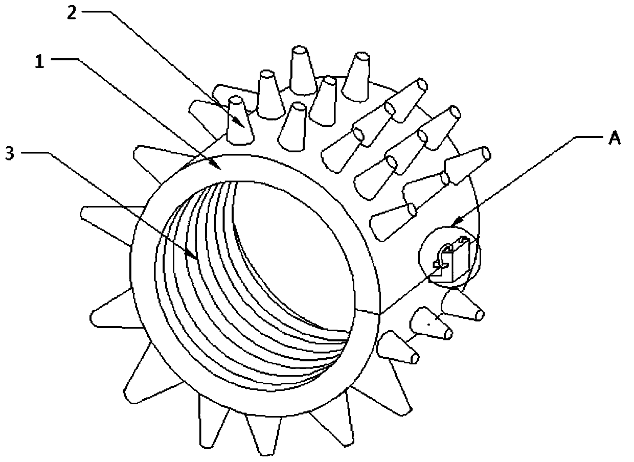 Novel clamping buckle used for automobile air conditioning pipe