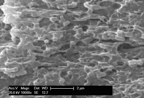 A kind of microporous pc/abs alloy and preparation method thereof