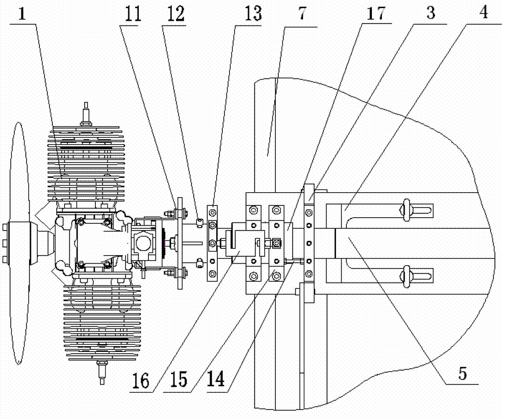 Piston engine mechanical performance test bench