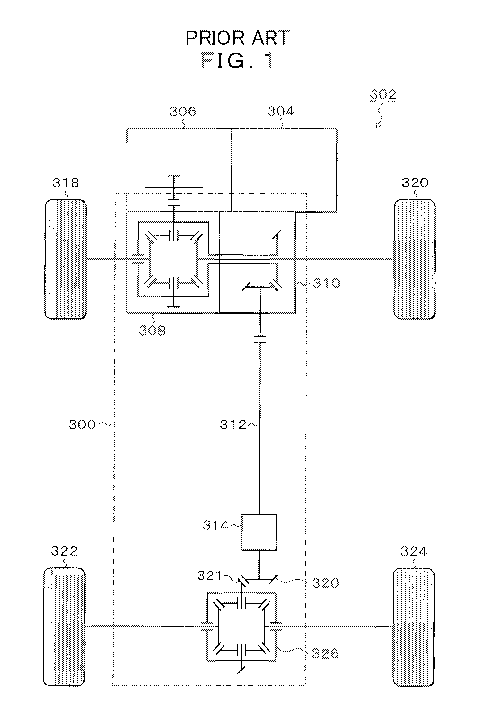 Driving-force transmitting apparatus for four-wheel-drive vehicle