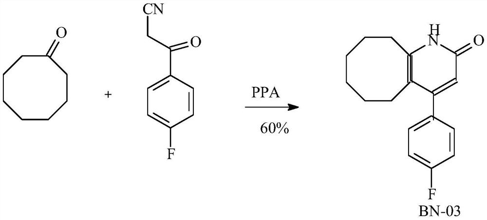 Preparation method of blonanserin intermediate