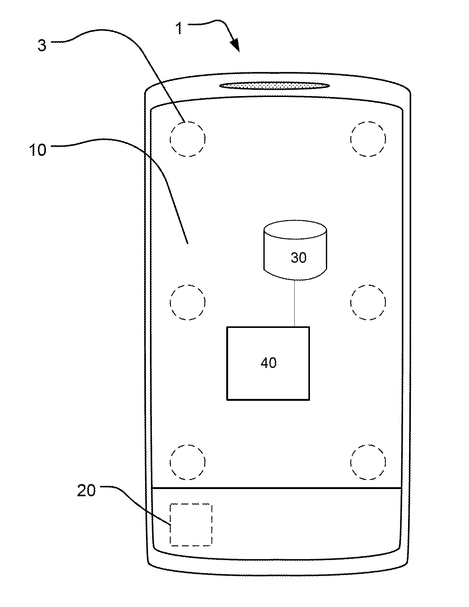 Finger detection on touch screens for mobile devices