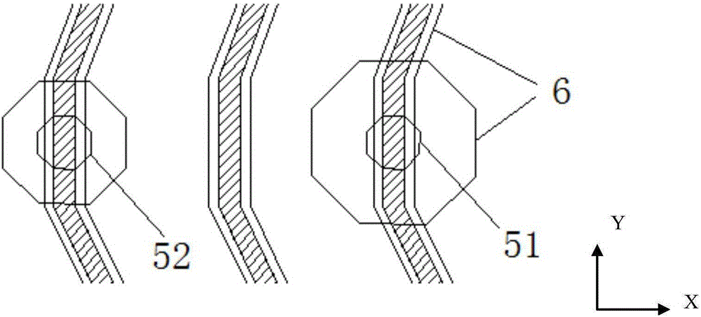 Built-in touch panel and display device