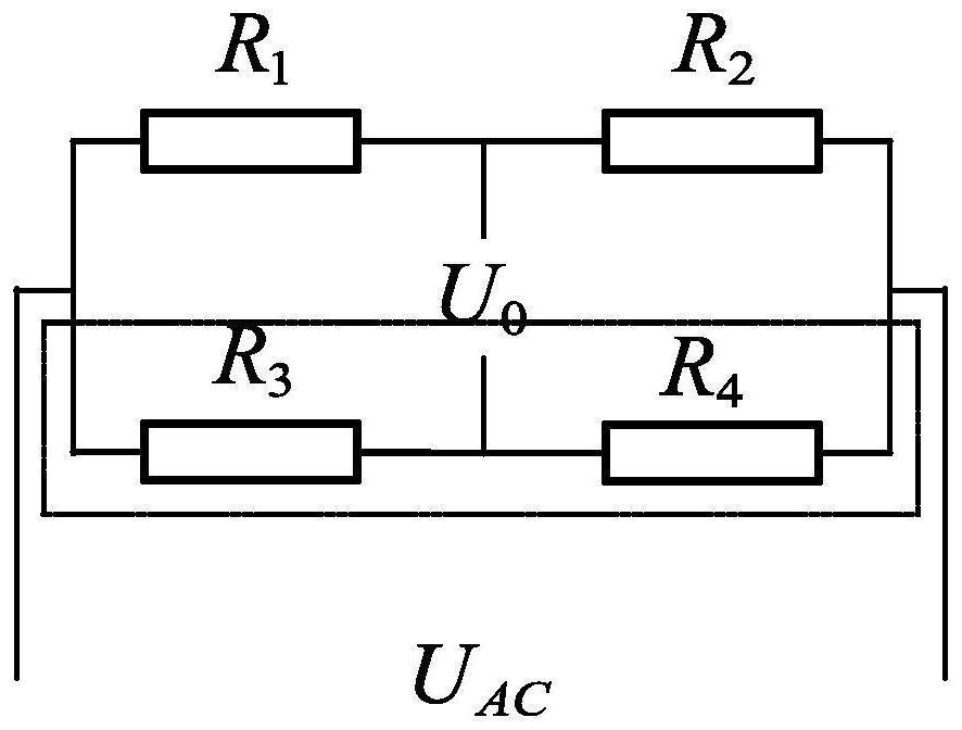 Thin film strain gauge bridge circuit based on flexible circuit board on high-rigidity force measuring knife handle