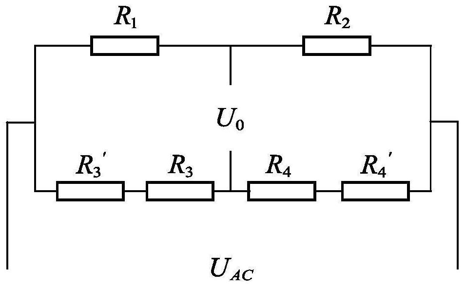 Thin film strain gauge bridge circuit based on flexible circuit board on high-rigidity force measuring knife handle