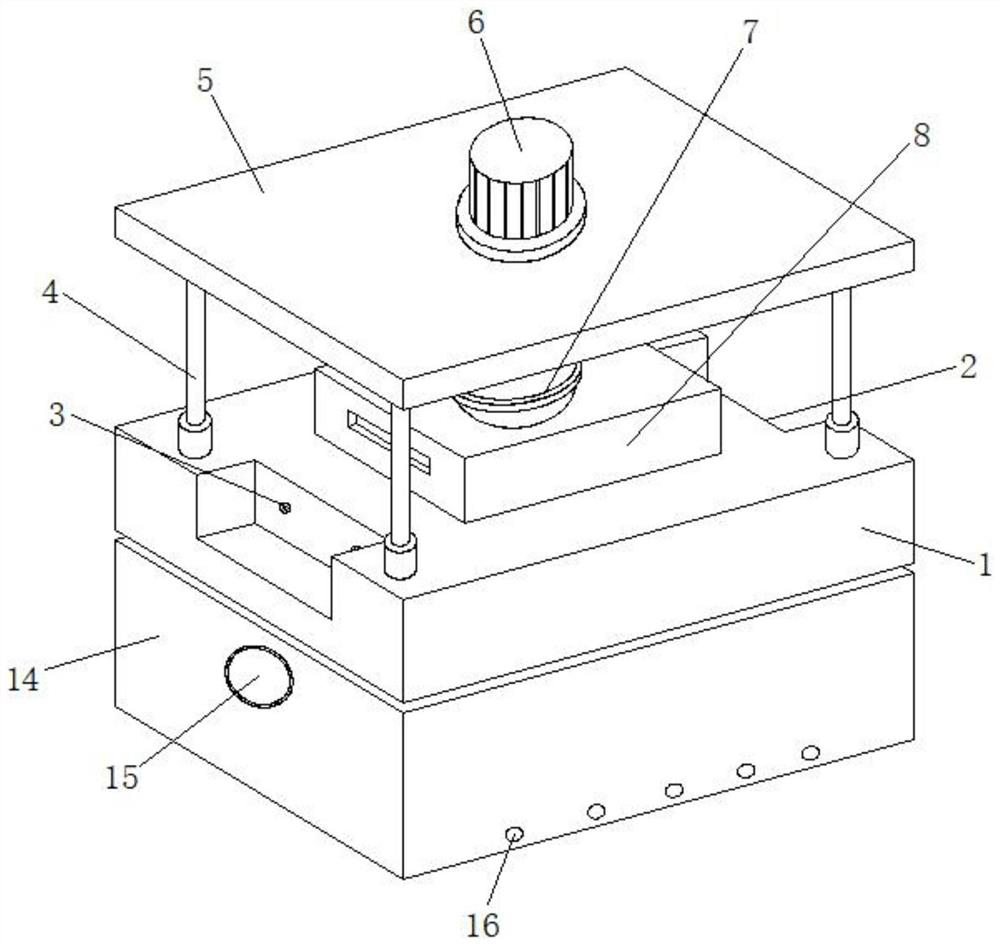 Hot press forming die and method thereof