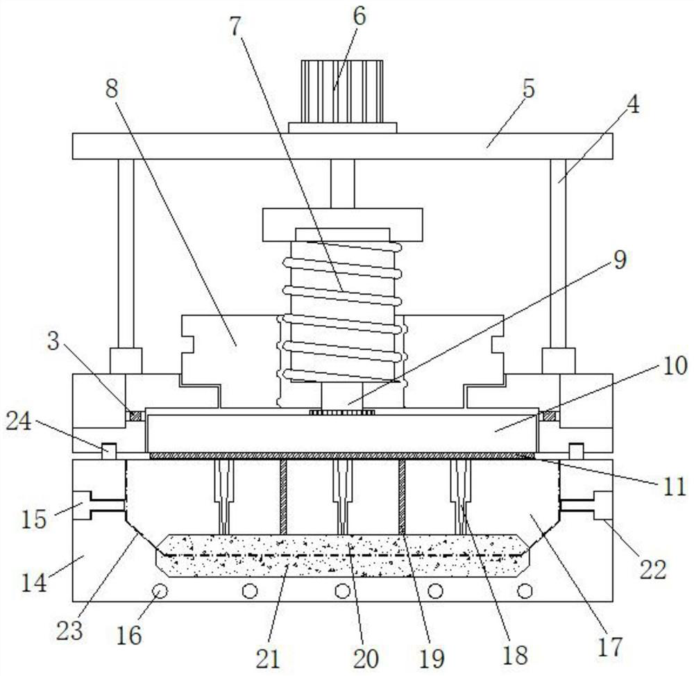 Hot press forming die and method thereof