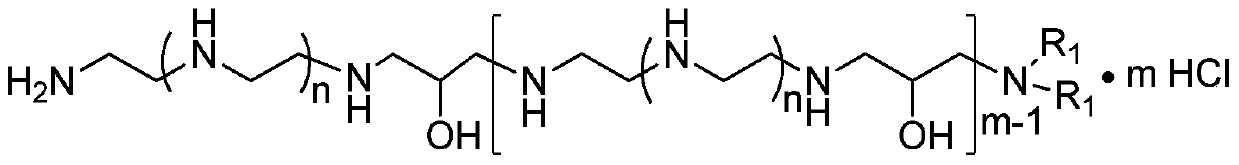 Polyamine inhibitor for water-based drilling fluid and preparation method thereof