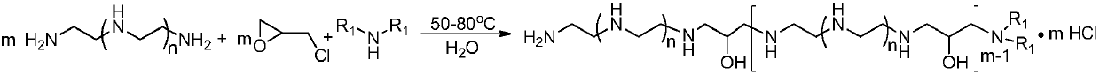 Polyamine inhibitor for water-based drilling fluid and preparation method thereof