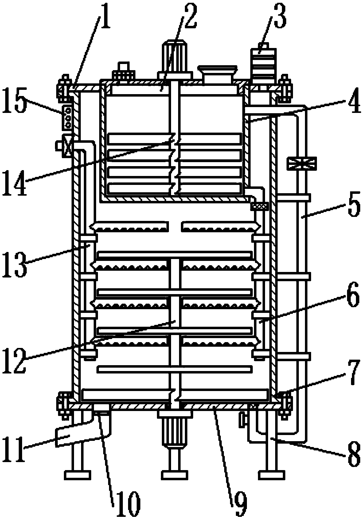 Surface paint spraying and drying equipment for building anti-corrosion materials