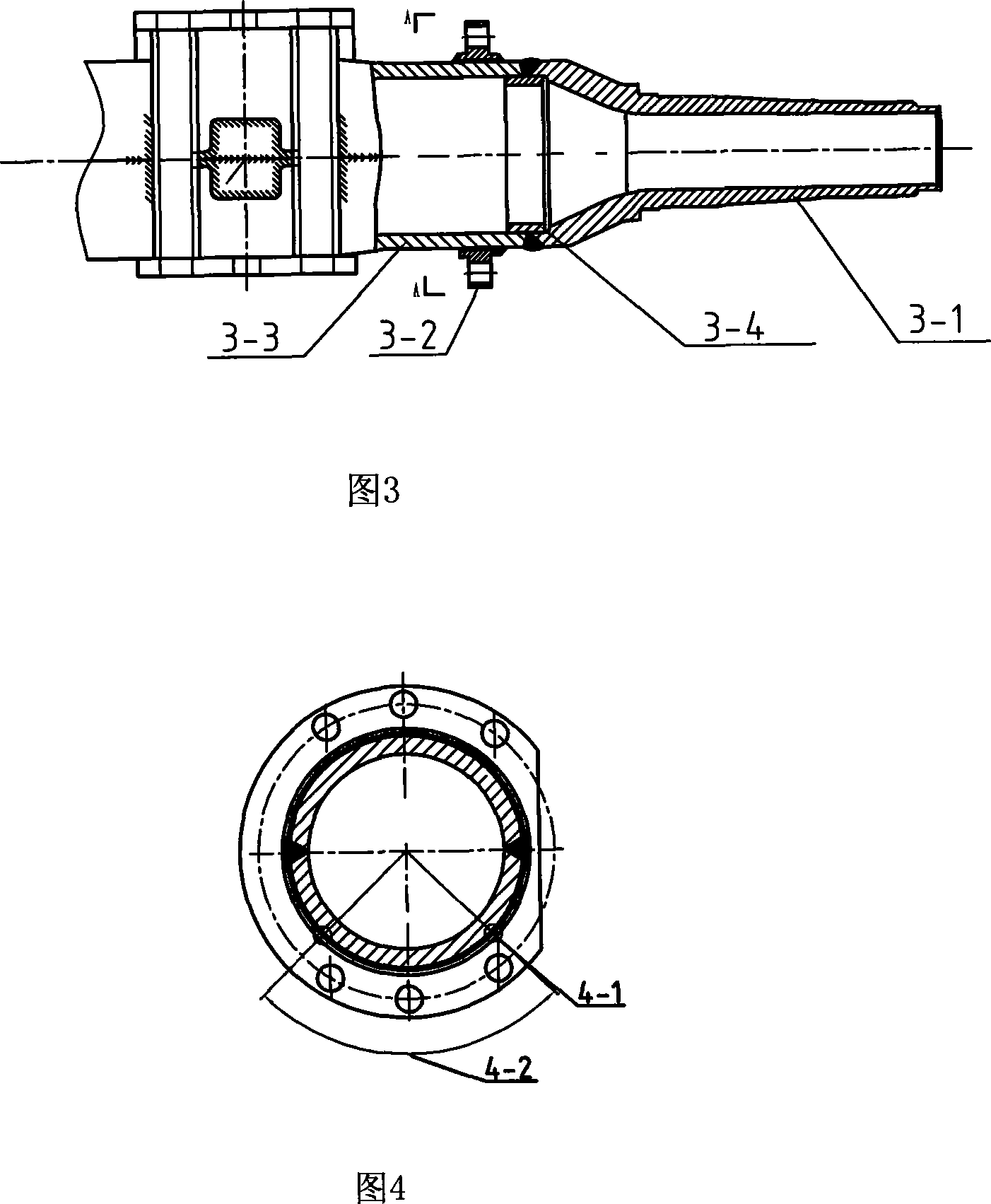 Medium-sized car drive axle housing semi-axis sleeve welding process