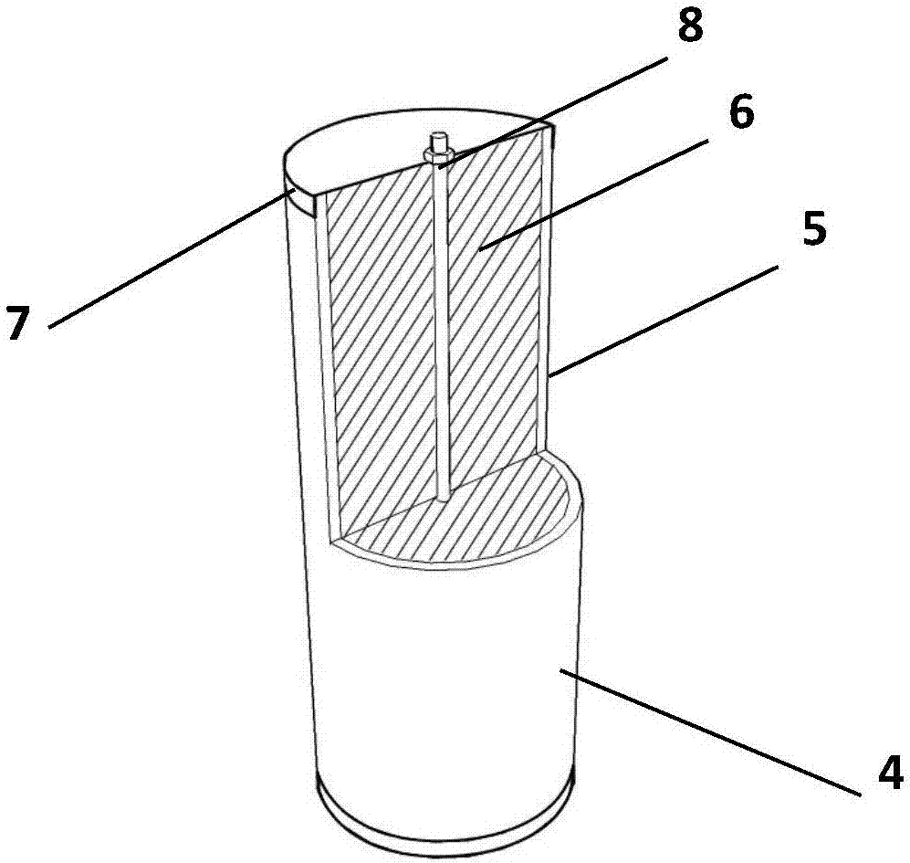 External-heat-preservation type cross-shaped composite wall body with lead pipe-coarse sand energy-dissipation damping keys and construction method