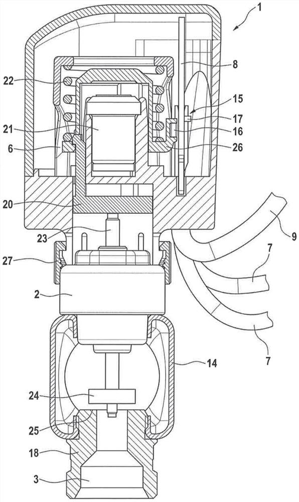 Conditioning device, temperature control system and distributor device and related methods