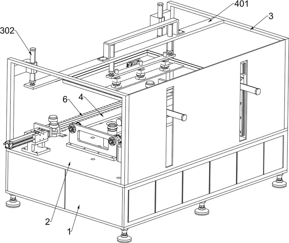 Display glass preparation device with adjustable reflectivity in frame area