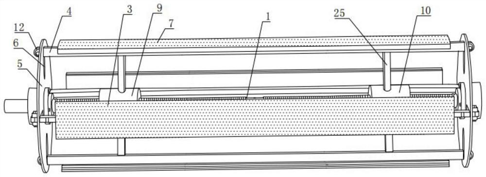 Self-adaptive brush assembly and door leaf full-automatic dust removal system comprising same