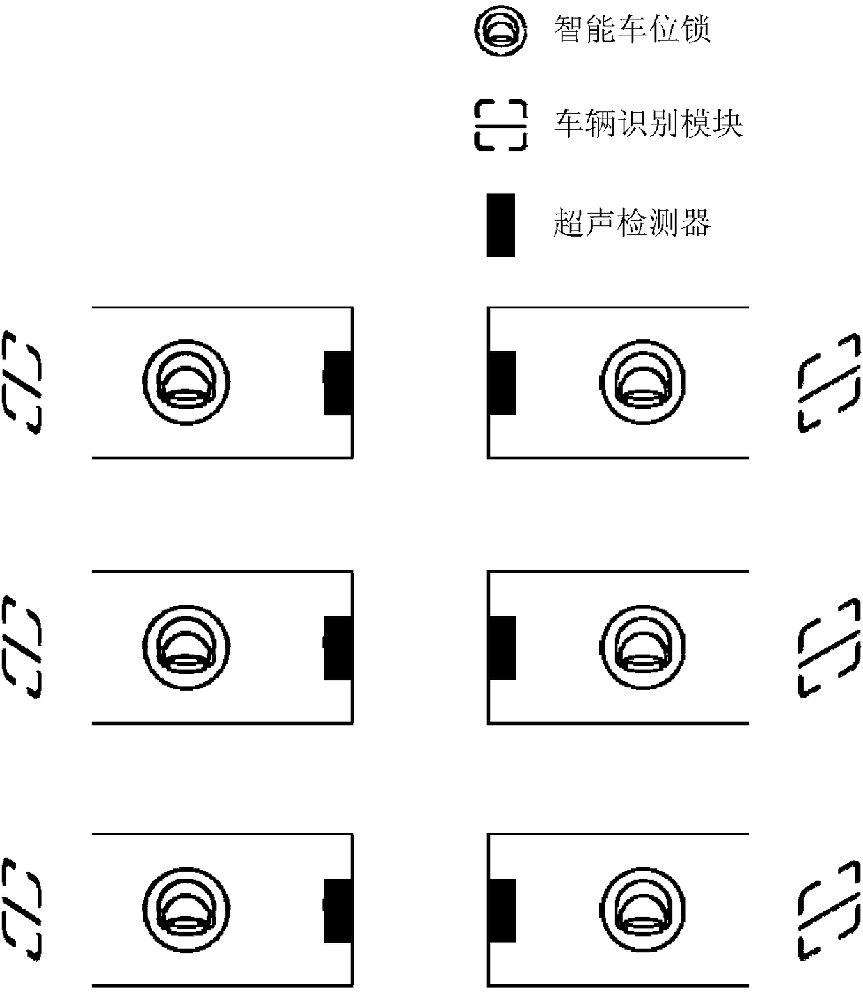 Shared parking space unmanned management system and method of time-of-use and space-of-use pricing