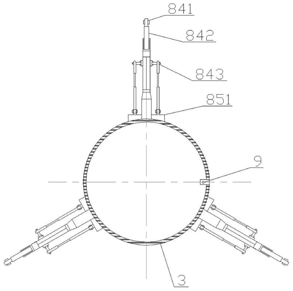 Disinfection device for ventilating well of pressure pipeline