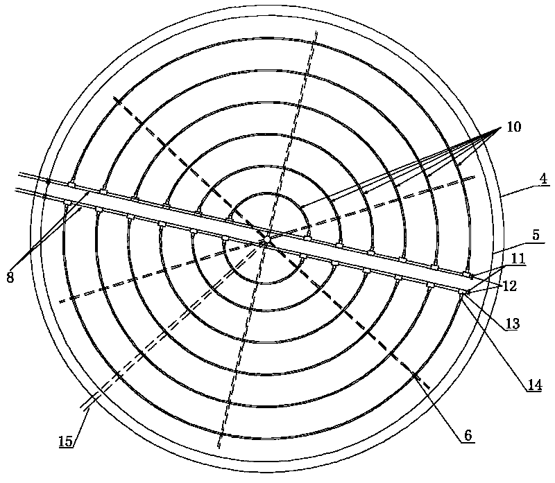 Reinforced vertical flow filter bed