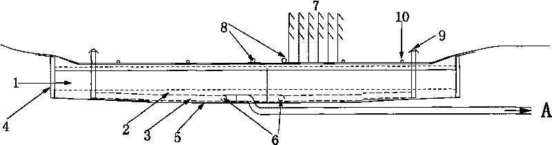 Reinforced vertical flow filter bed