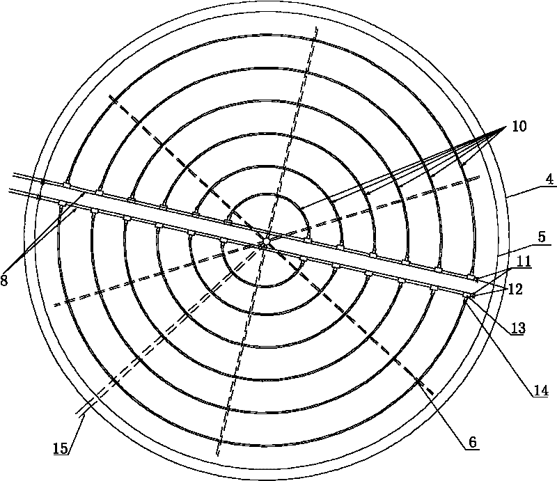 Reinforced vertical flow filter bed