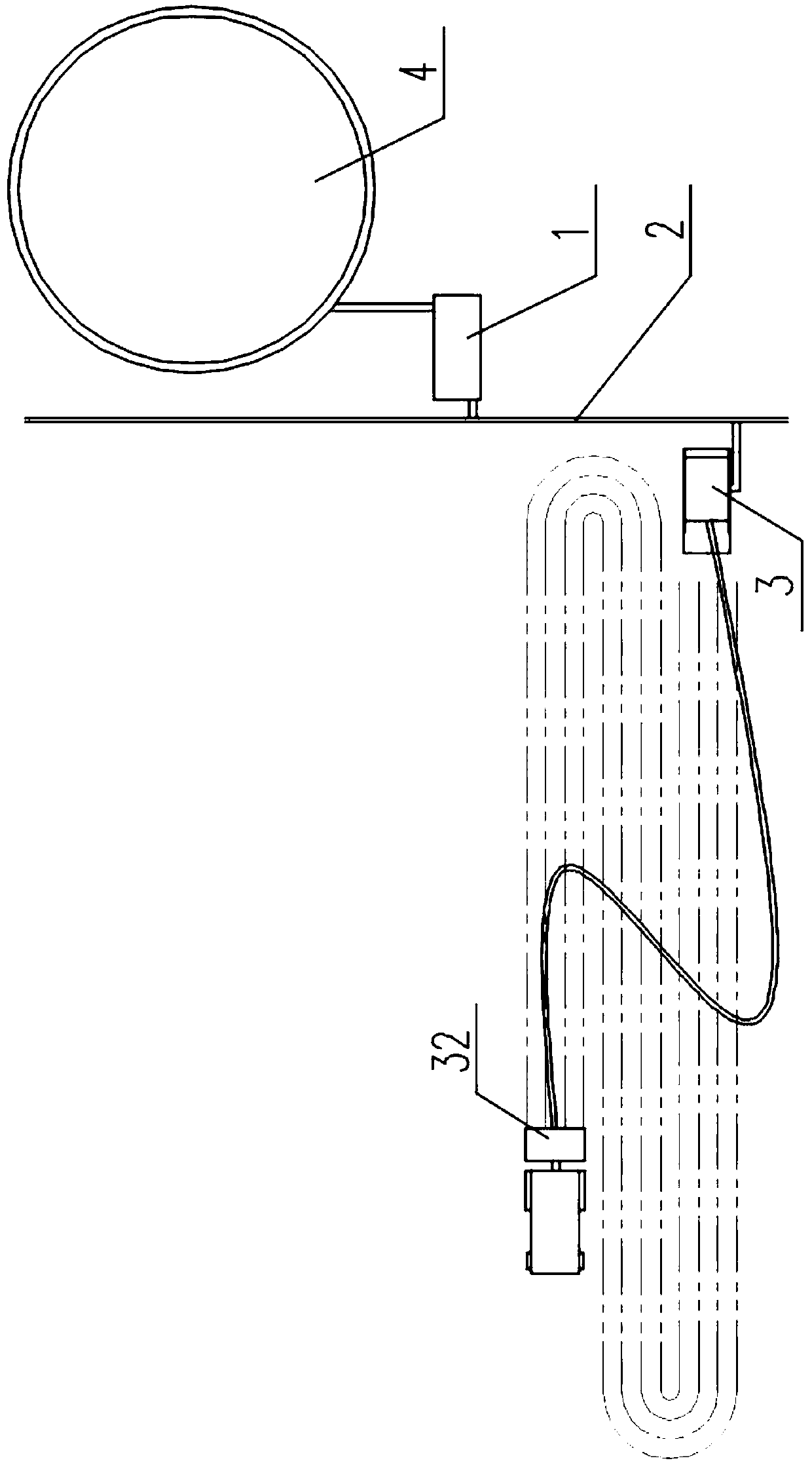 Using method of intelligent system for environment-friendly deep application and irrigation of organic fertilizer