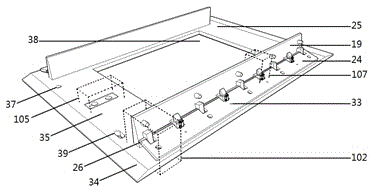 Elastic tongue limb fixing type radiation treatment body part positioning hollow fixing frame