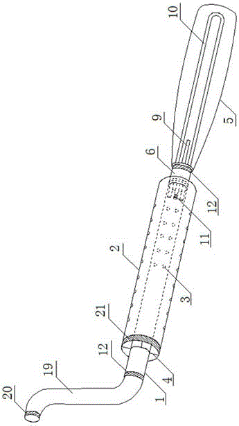 Convection-accelerating ventilating and cooling anchor pipe and construction method