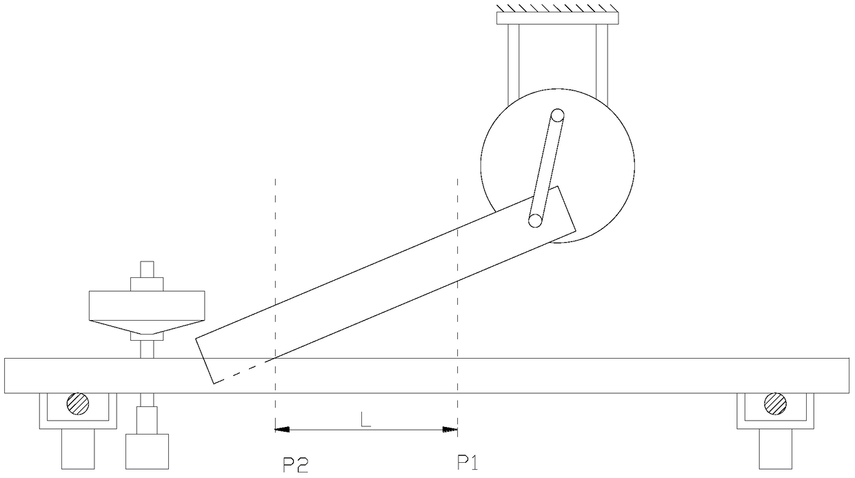 A metal plate cutting device for the production of retractable doors