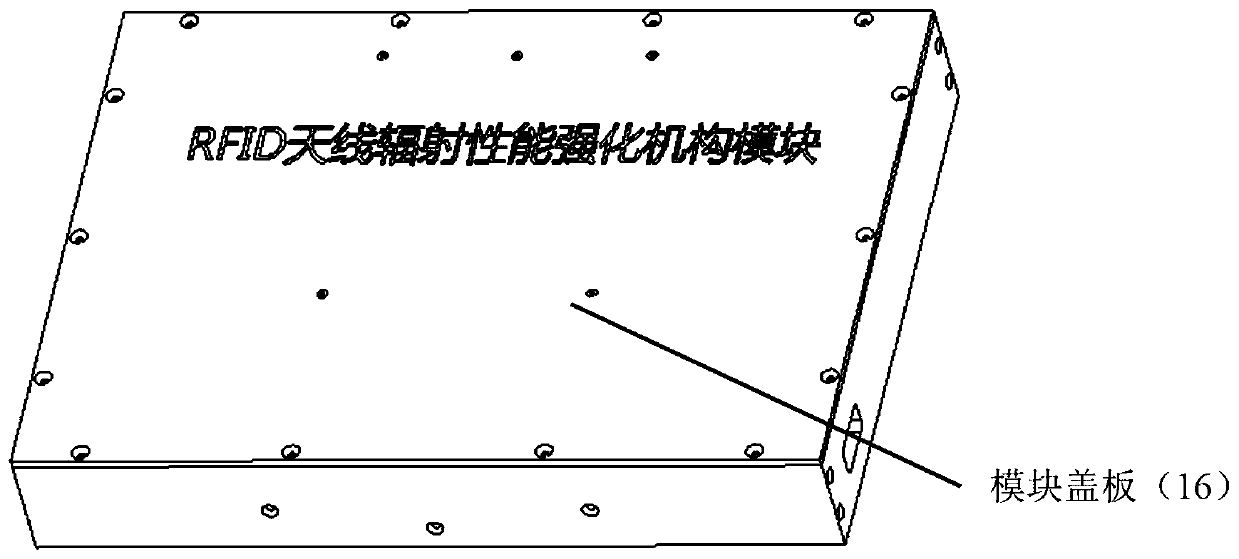 RFID antenna radiation performance strengthening device