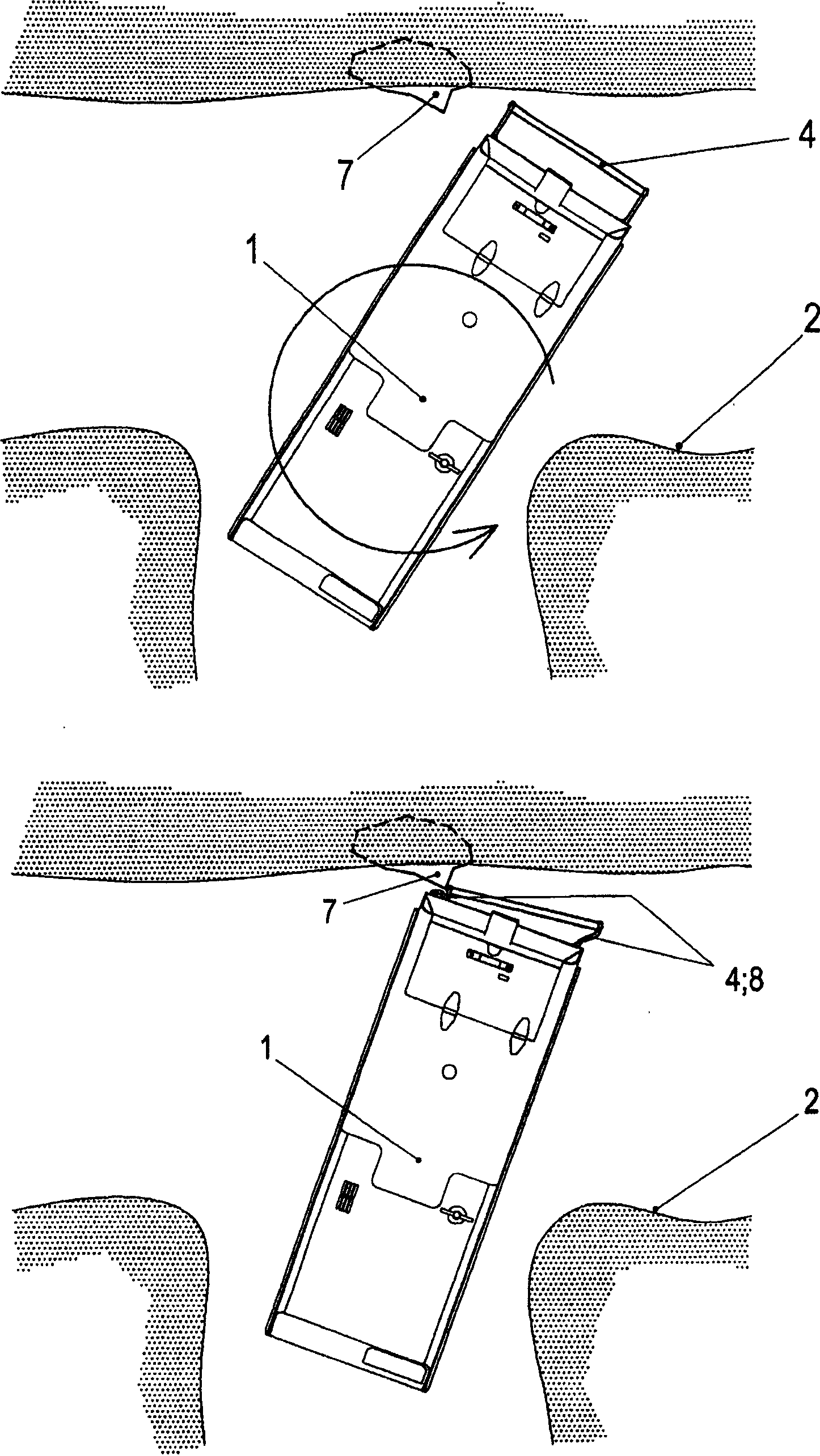 Push-stop bar unit