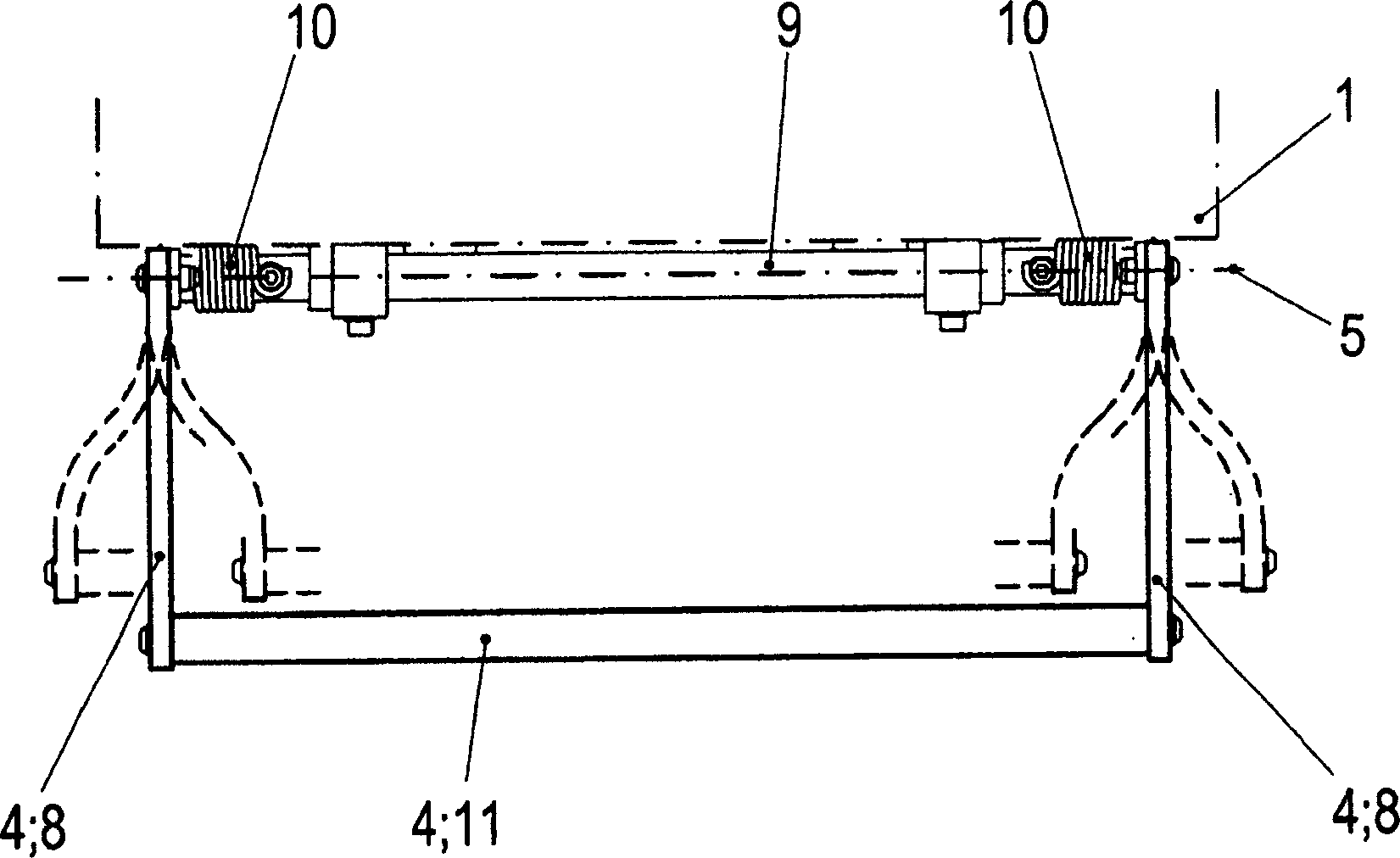 Push-stop bar unit