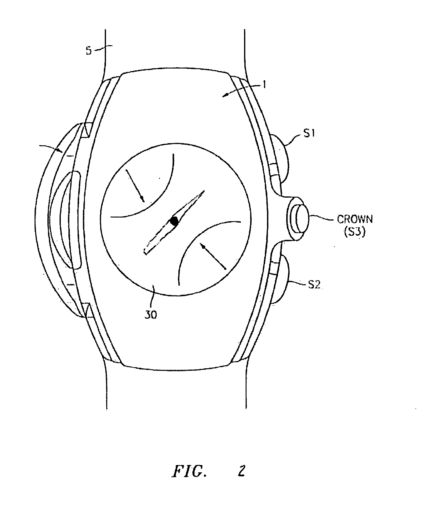 Wearable electronic device with mode operation indicator