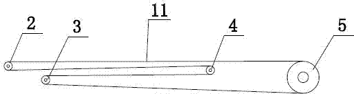 Small telescopic belt conveyer