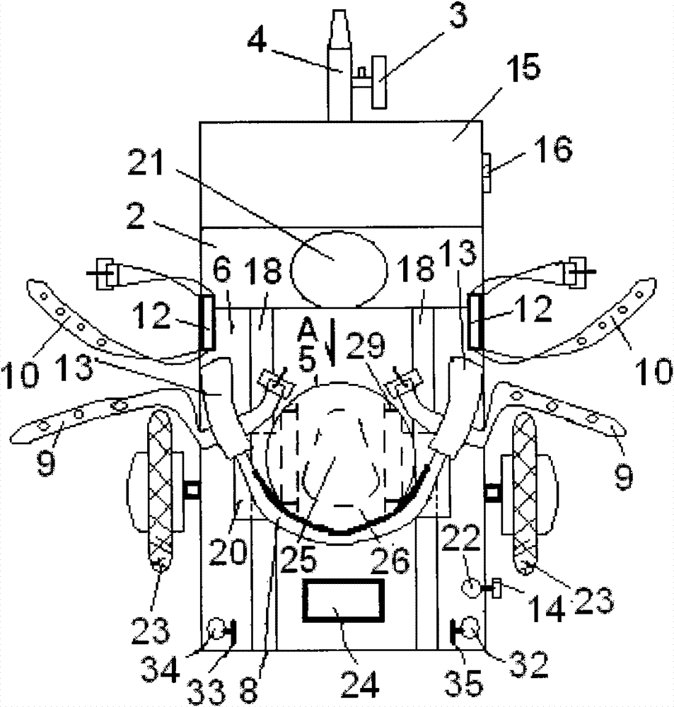 Medical multifunctional electric cart provided with barrier and facilitating excretion of patients