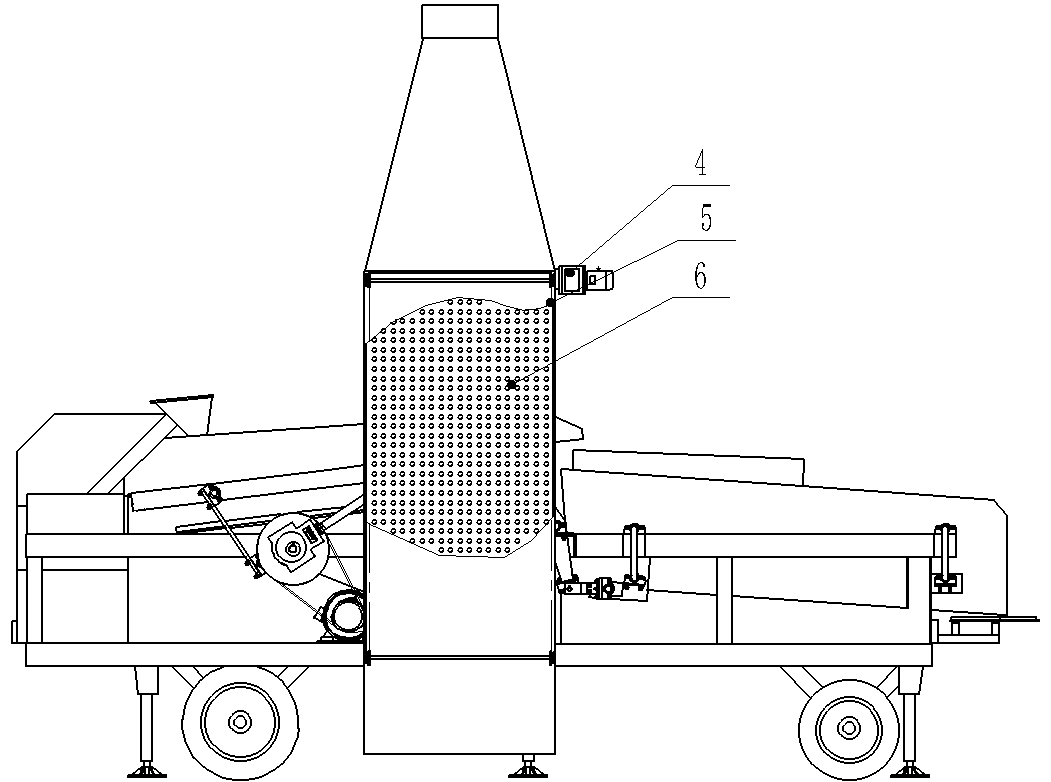 Energy-saving circular distributary negative pressure cleaning method