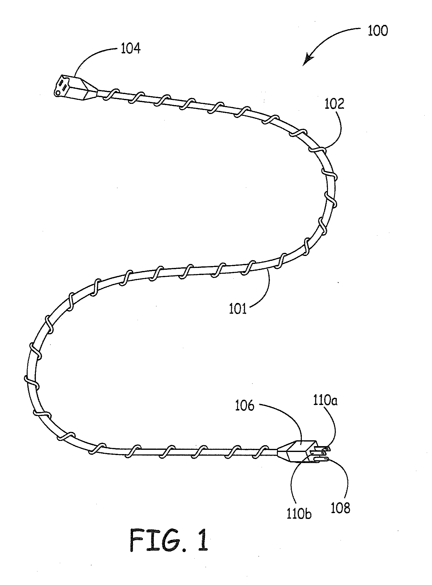 Tangle resistant flexible elongated device