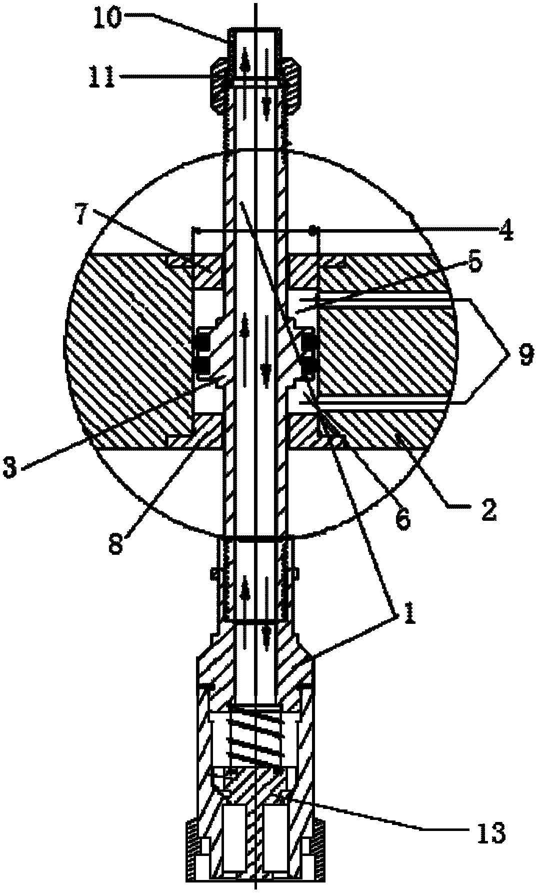 Movable valve hydraulic action system used for continuous adsorption switching equipment