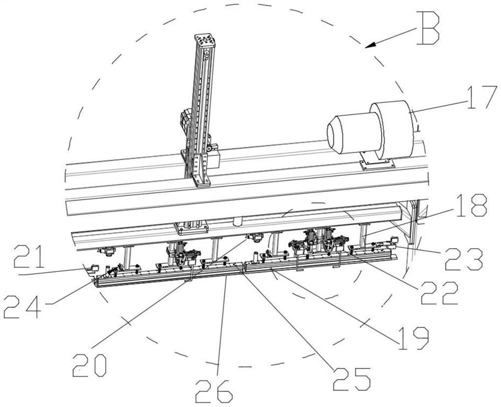 Feeding and discharging system and method for intelligent machining of copper bars