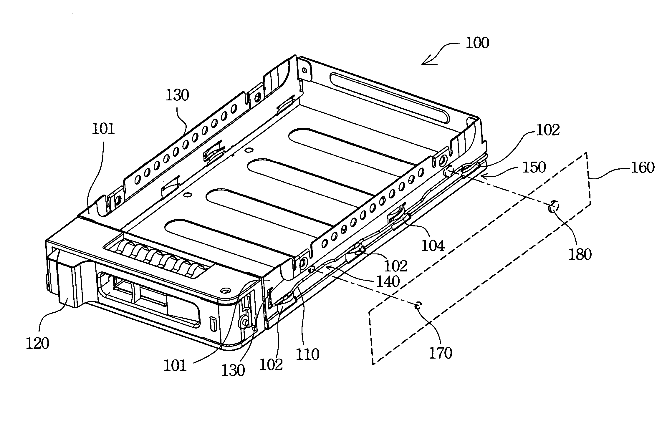 Removable hard disk module