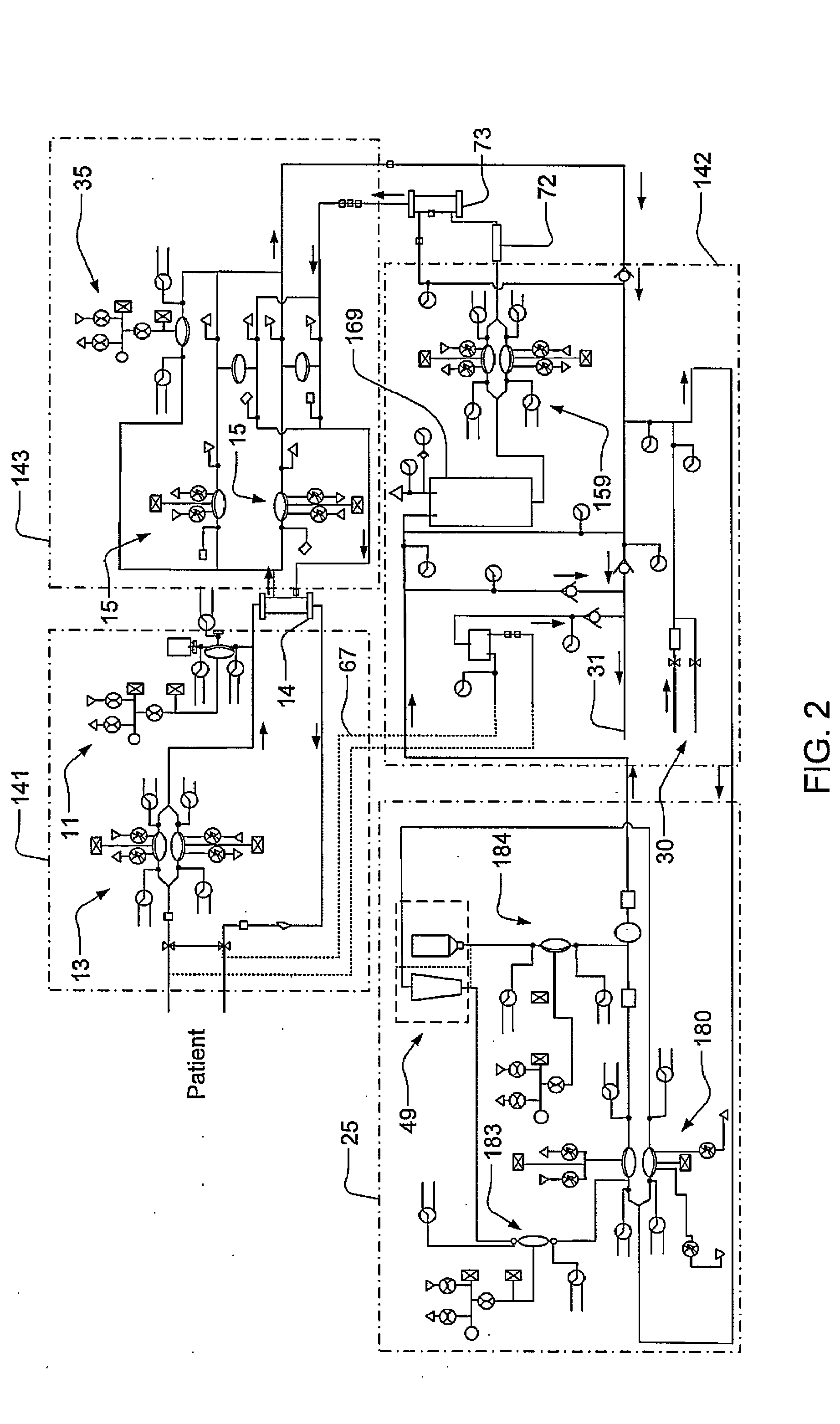 Air trap for a medical infusion device