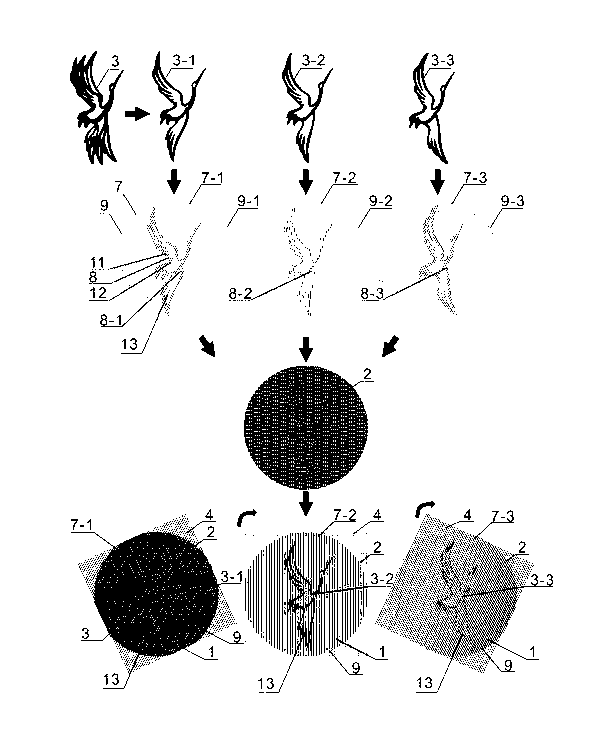 Dynamic Mohr encryption method of anti-counterfeiting image